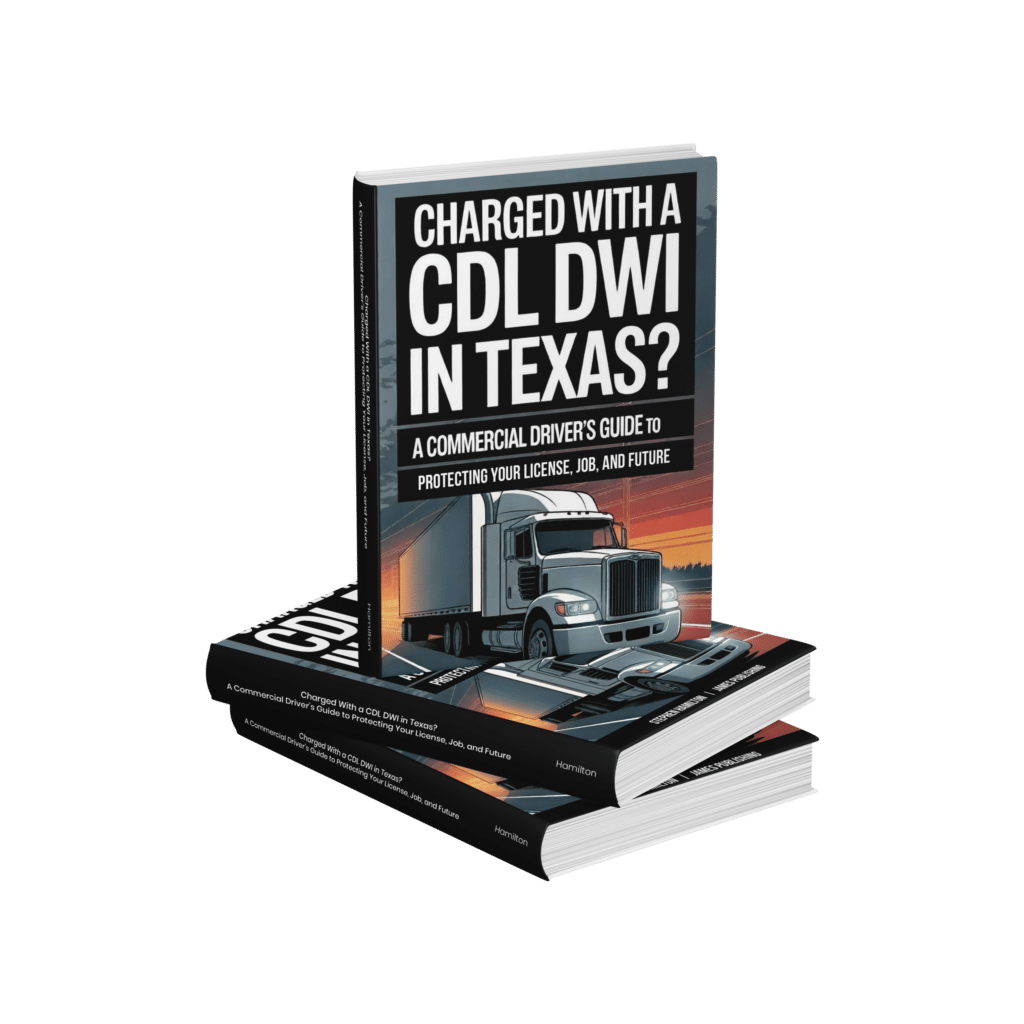 Charged with a CDL DWI in Texas? Book cover