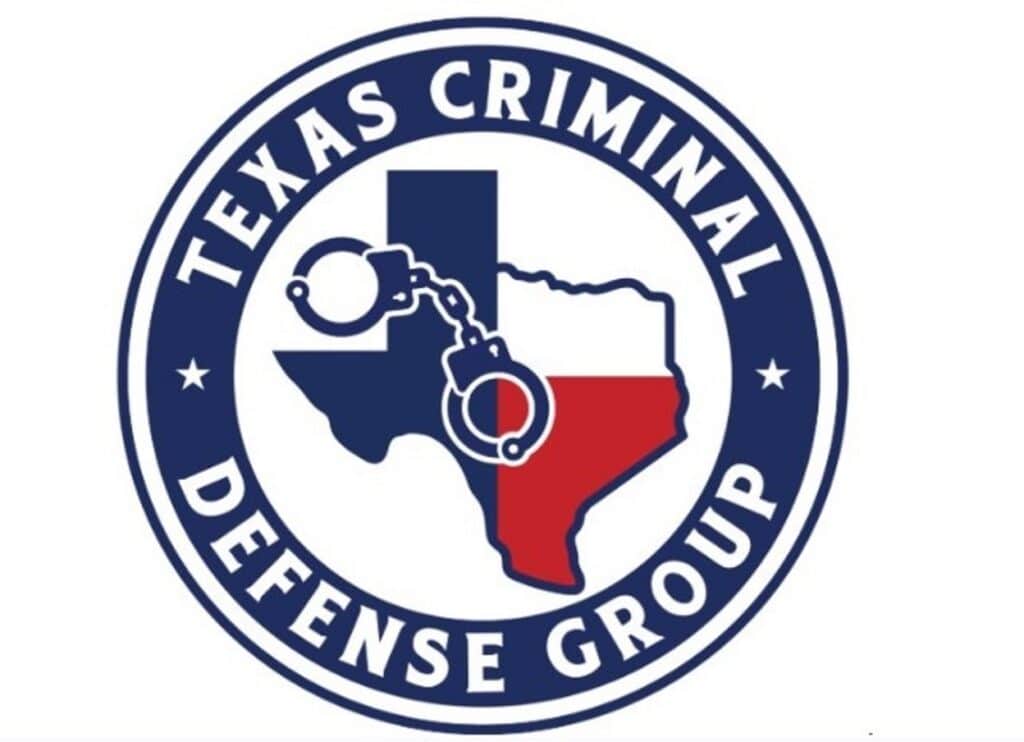 Texas Criminal Defense Group official logo featuring the state of Texas with handcuffs