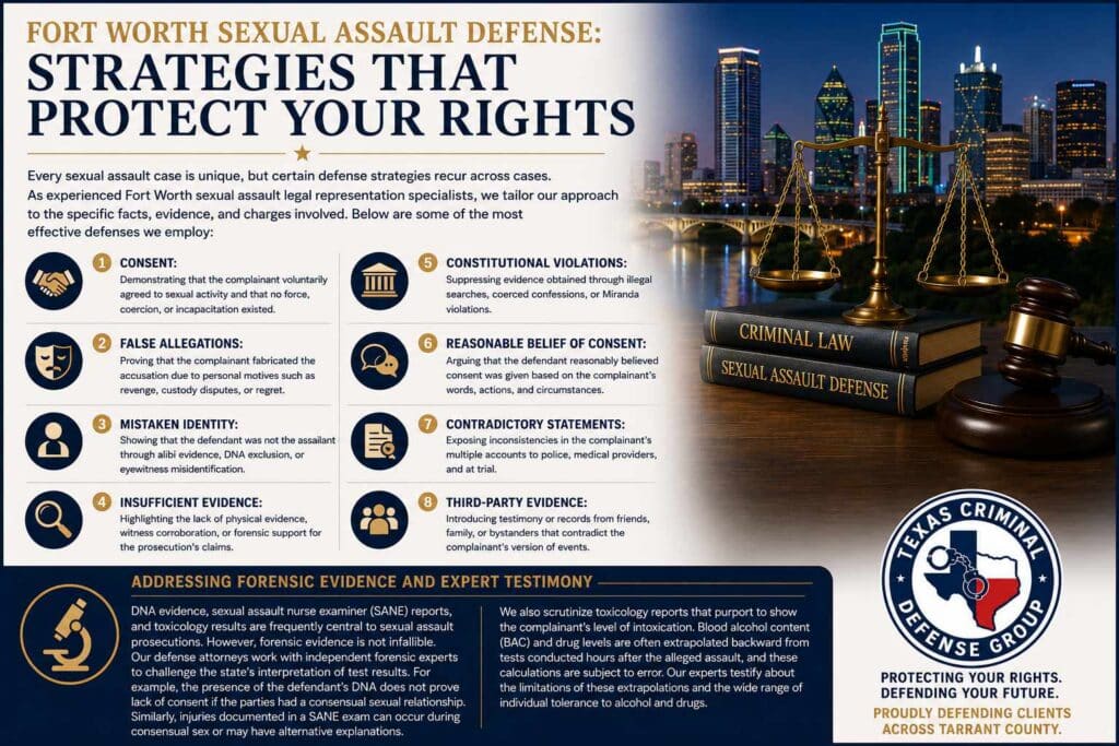 Common Defense Strategies Used by a Fort Worth Attorney for Sexual Assault Cases