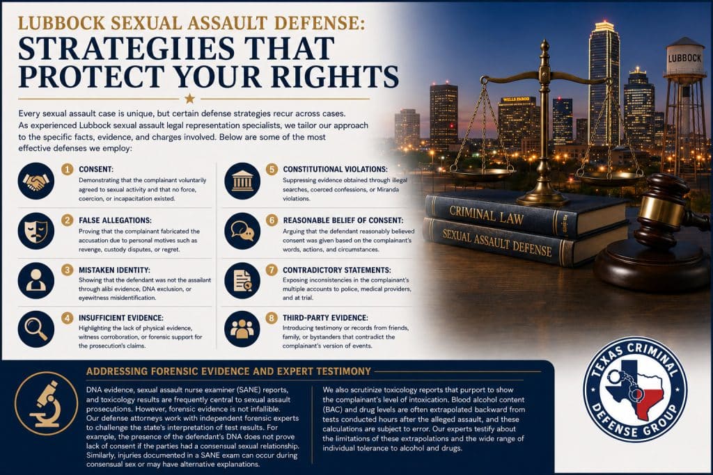 Common Defense Strategies Used by a Lubbock Attorney for Sexual Assault Cases